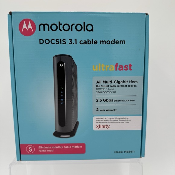 Motorola MB8611 DOCSIS 3.1 Cable Modem – Reliable & Fast - Gently Used - Xfinity - Picture 1 of 14